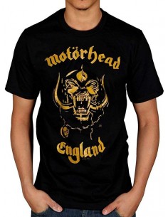 Tricou Motorhead: England Classic Gold