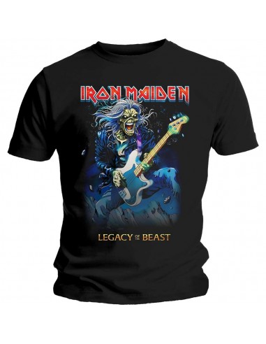 Tricou Unisex Iron Maiden Eddie On Bass