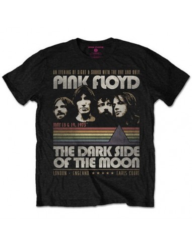 Tricou Unisex Pink Floyd Vintage Stripes