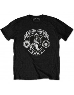 Tricou Unisex Ramones Johnny Ramone Army Logo