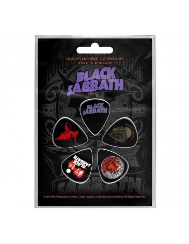 Pene Chitara Black Sabbath Purple Logo